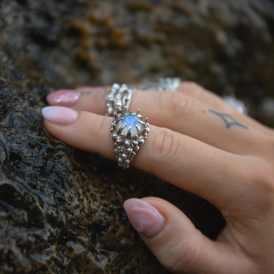 "Bali Ocean Bubbles" Sterling Silver ring