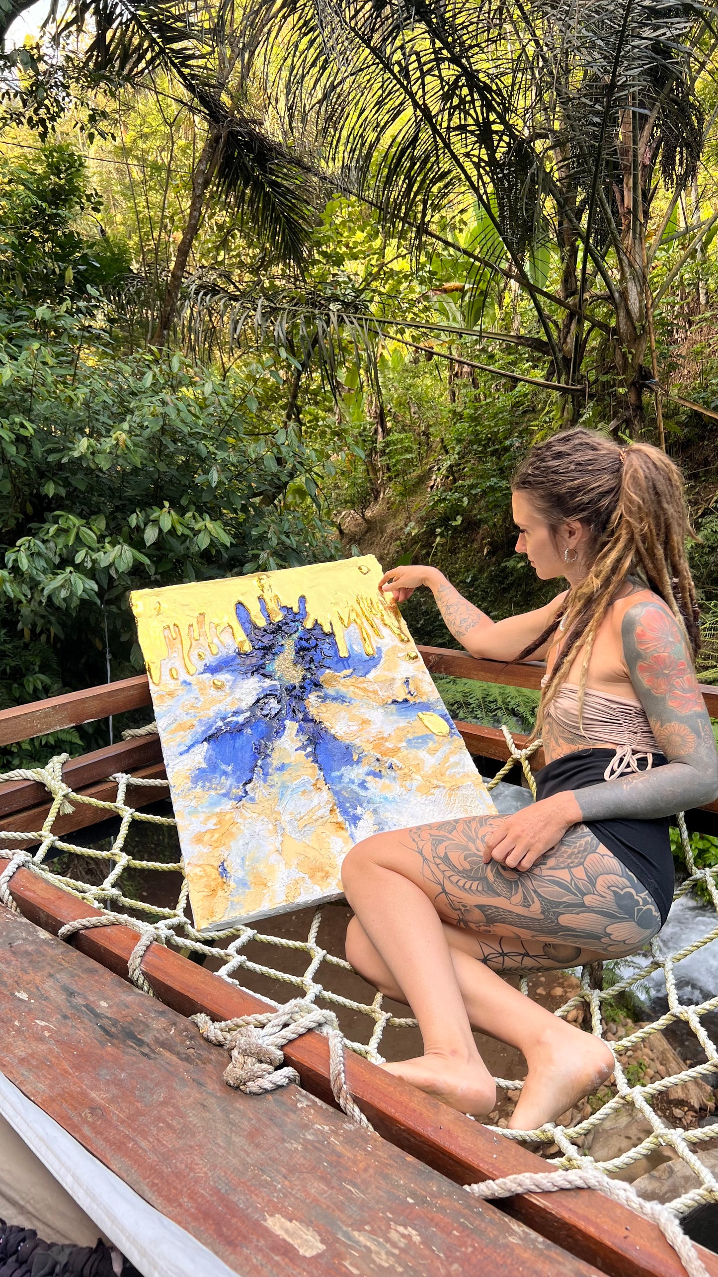 Textured Painting "Volcano"