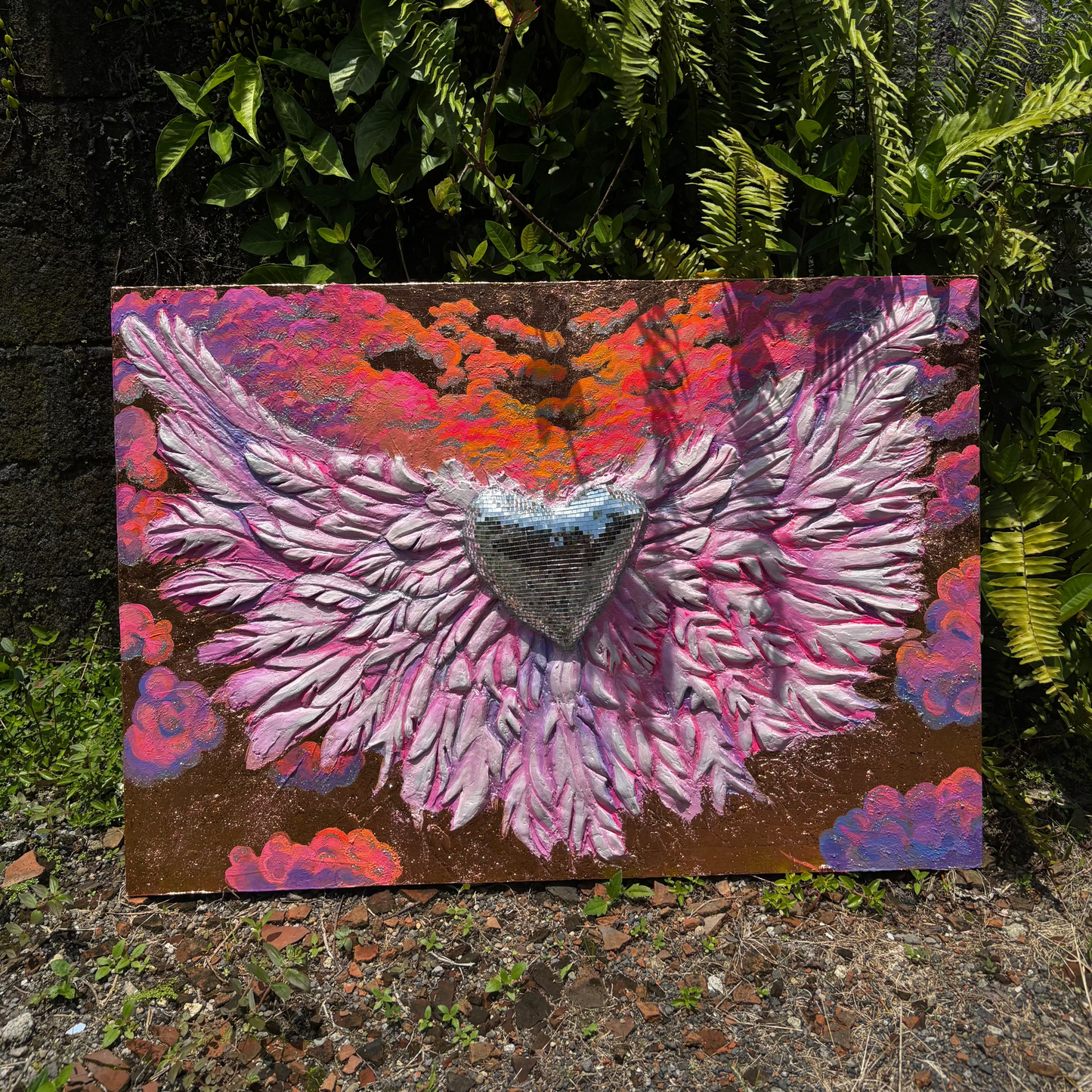 Textured Painting "Love in the air"