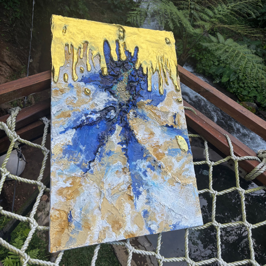 Handmade Textured Art in Bali Volcano